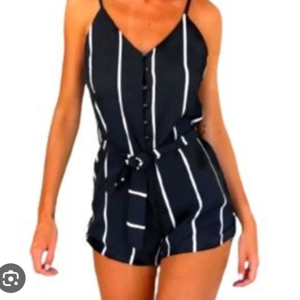 Zaful striped romper